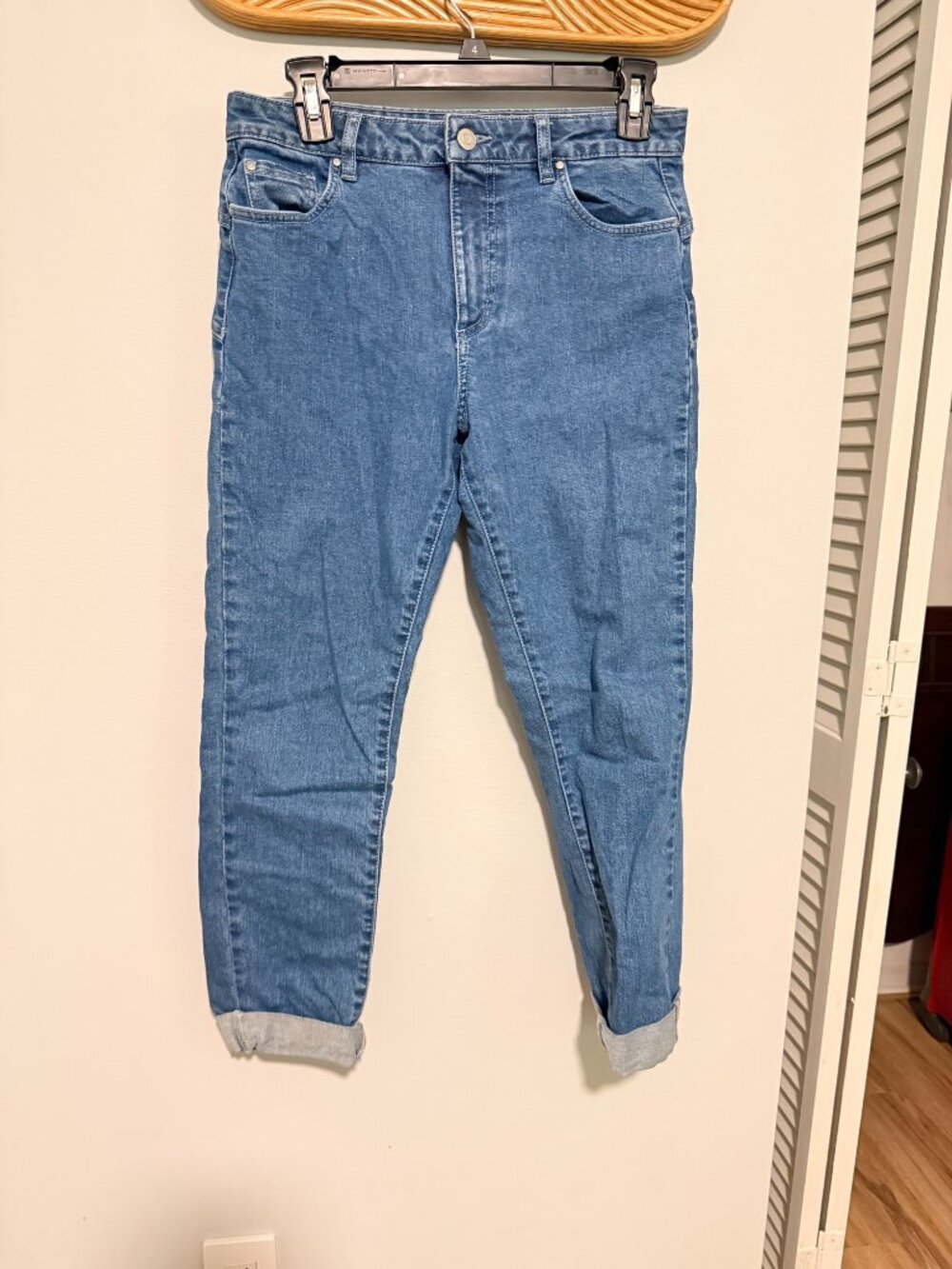 IKKS Denim Slim Sculpt-Up Blue Jeans Skull Pocket EU 36